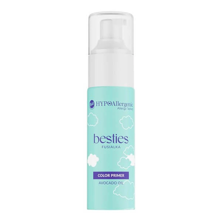 Bell Hypoallergenic x Besties Color Primer, nawilżająca baza pod makijaż wyrównująca koloryt skóry, 01 Bright Sunshine, 30 g: ceny i cechy
