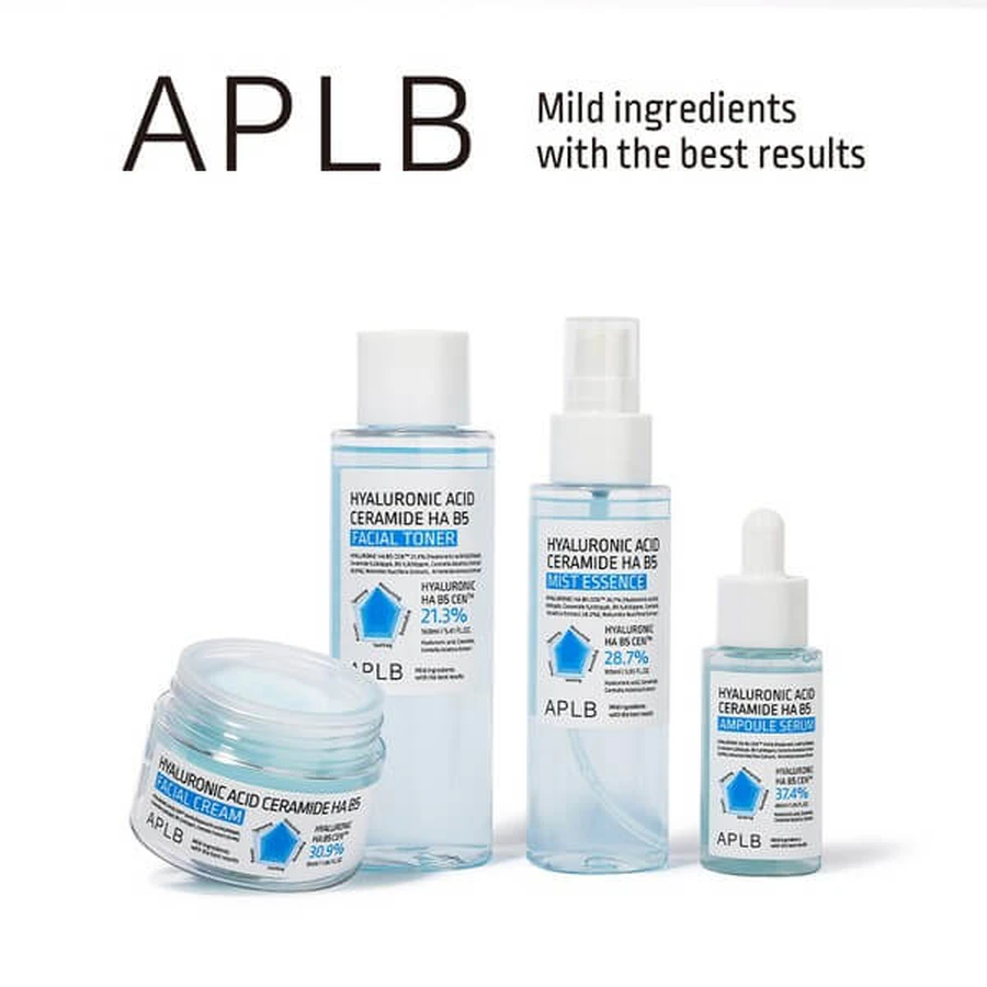APLB Hyaluronic Acid Ceramide HA B5, cremă de hidratare facială cu acid hialuronic, ceramide și vitamina B5, 55 ml