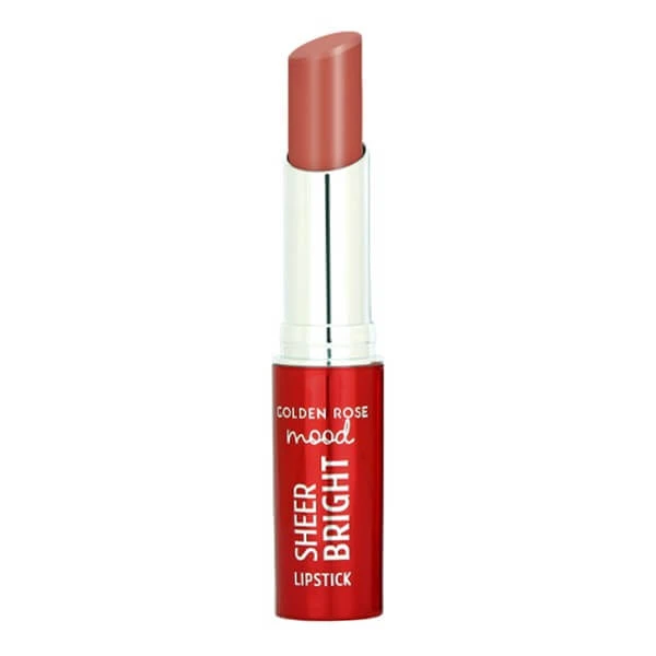 Golden Rose Mood Sheer Bright Lipstick, glanzende lipstick, 101, 3.3 g