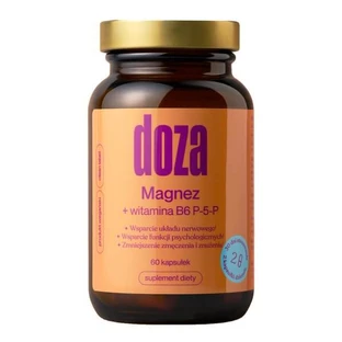 Doza Magnesio + Vitamina B6 P-5-P, capsule, 60 pz.