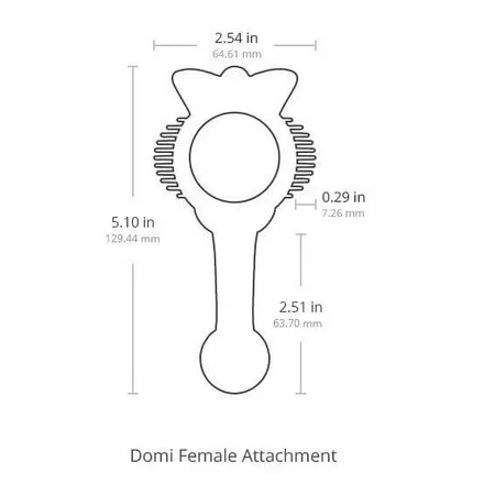 Lovense Domi Female Attachment, massager cap, 1 pc.