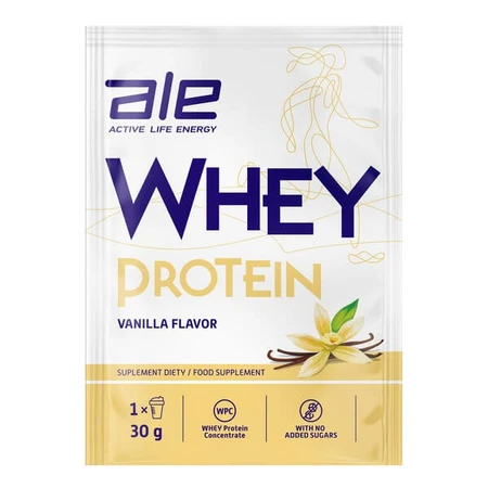 ALE Whey Protein Sabor Vainilla, en polvo, 30 g