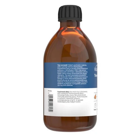 Vitaler's Norwegian Tran, orange, liquid, 250 ml