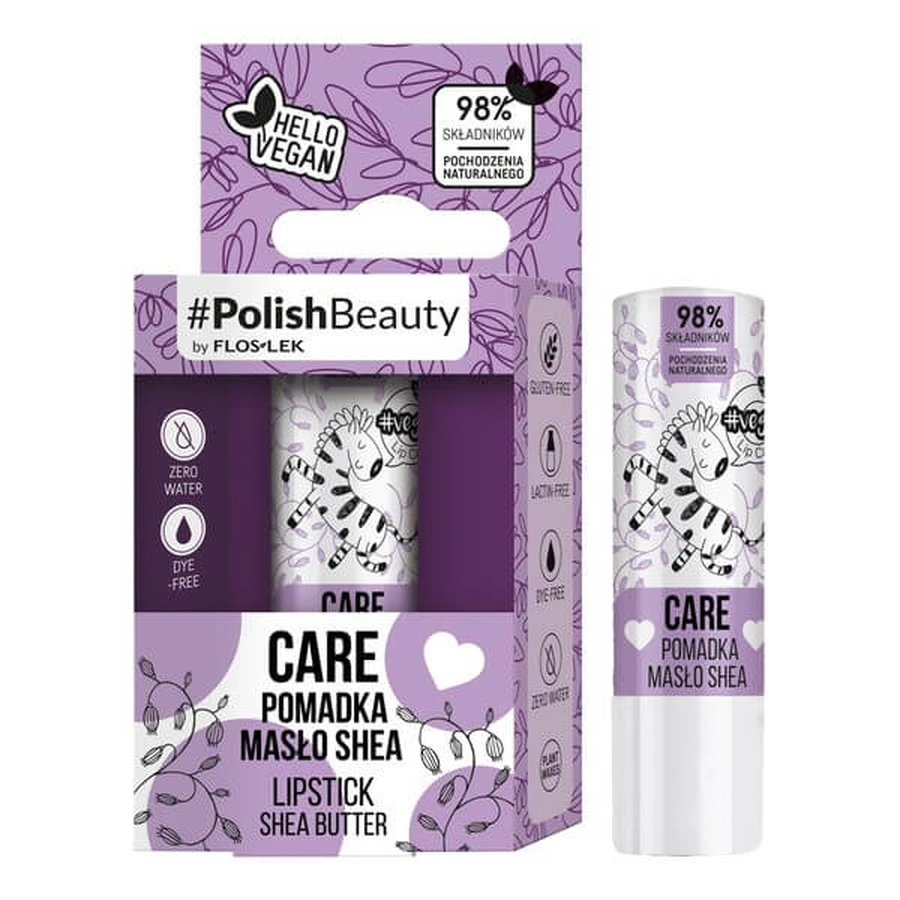 Flos-Lek Vege Lippenpflege, Sheabutter Lippenstift, 1 Stk.