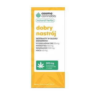 Cosma Cannabis Natuurlijke Kruiden Good Mood, druppels, 30 ml