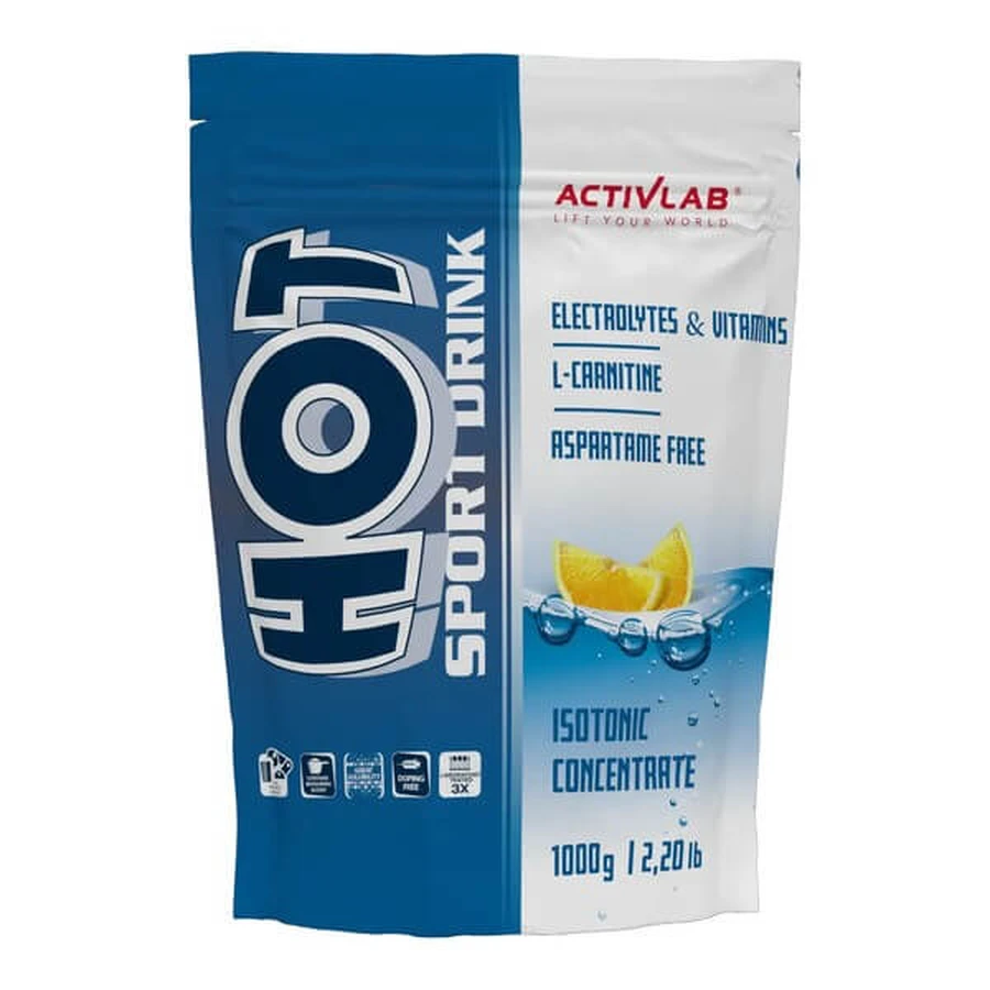 Băutură izotonică concentrată HOT, aromă de lămâie, 1000g