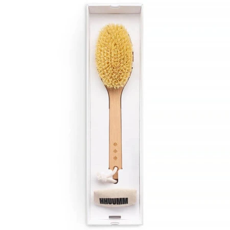 Hhuumm, brosse de massage pour le corps sec, fibre de tampico version étendue No.5, 1 pièce.