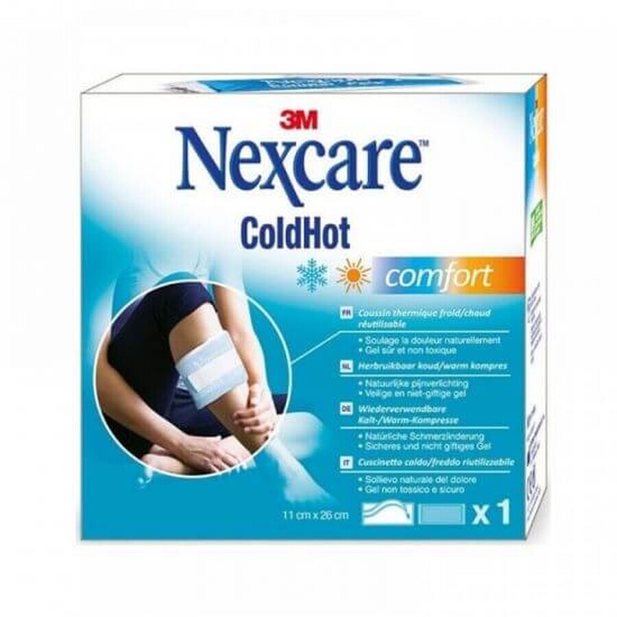 ColdHot Comfort herbruikbaar gelkompres, 11 cm x 26 cm, 1 stuk, Nexcare