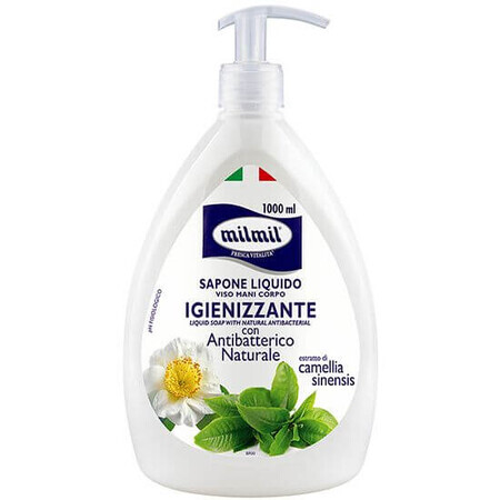 Sapone liquido igienizzante, 1000 ml, Milmil