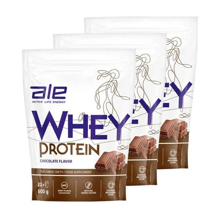Set mit 3x ALE Molkenprotein Schokoladengeschmack