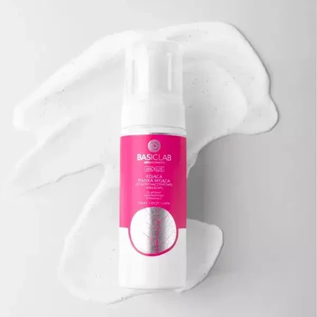 BasicLab Micellis, espuma limpiadora calmante para pieles vasculares y sensibles, 150 ml