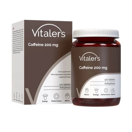 Vitalers Koffein 200 mg, Tabletten, 120 Stück.