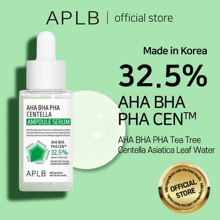 APLB AHA BHA PHA Centella Ampolla, siero per il viso, 40 ml.