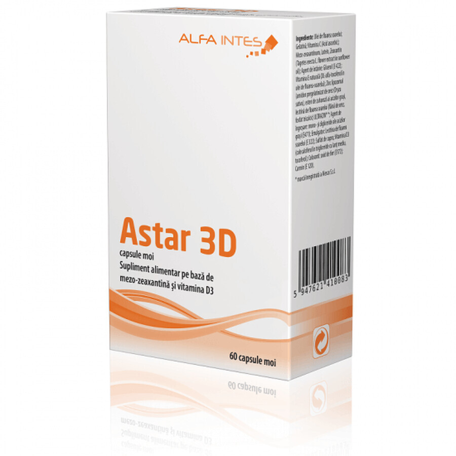 Astar 3D, 60 gélules, Alfa Intens Évaluations