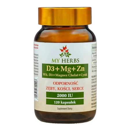 My Herbs D3 + Mg + Zn, capsules, 120 st.