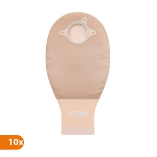 Natura+, stoma pouch with filter, 45 mm, beige, 10 pcs.