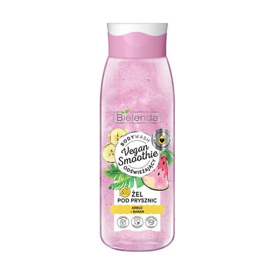 Bielenda Vegan Smoothie, watermeloen + banaan douchegel, 400 g