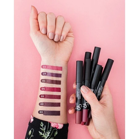 Golden Rose Matte Crayon Lipstick, matowa pomadka w kredce, 14, 3,5 g: ceny i cechy