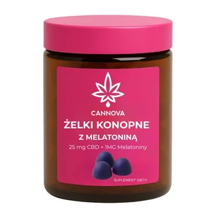 Cannova Hemp Jelly con Melatonina, gelatine, 60 pezzi.