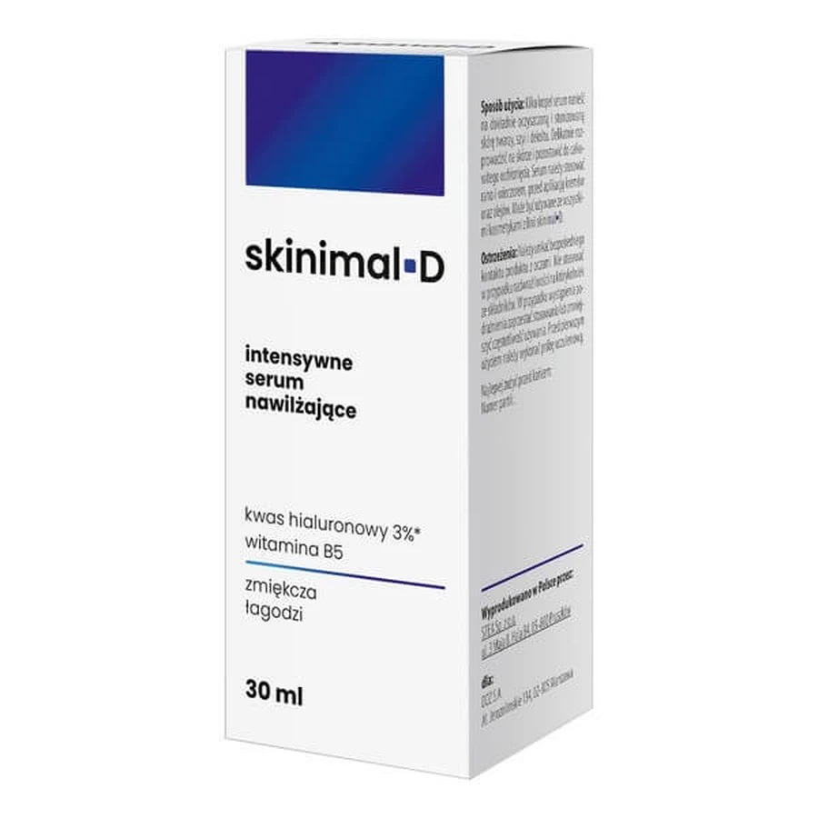 Skinimal D, ser hidratant intensiv, 30 ml