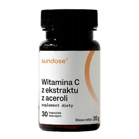 Sundose Vitamine C uit acerola-extract, harde capsules, 30 st.
