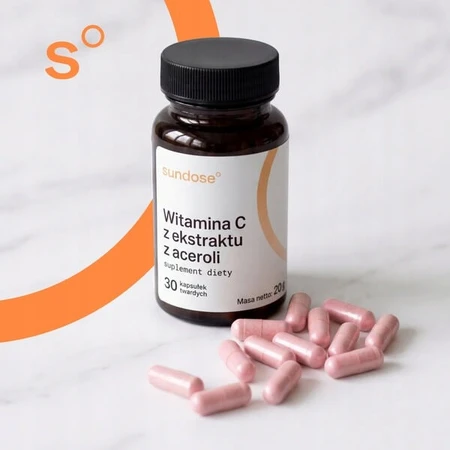 Sundose Vitamine C uit acerola-extract, harde capsules, 30 st.