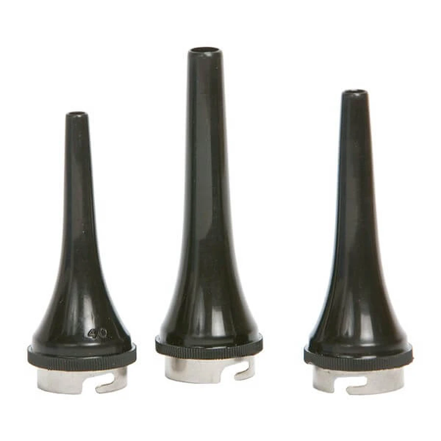 GIMA KIT DE 3 VUES VETERINAIRES POUR OTOSKOPE PARKER Spéculums réutilisables pour otoscope vétérinaire.