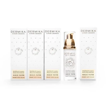 Dermika Luxury Ceramides, illuminating makeup base, 30 ml