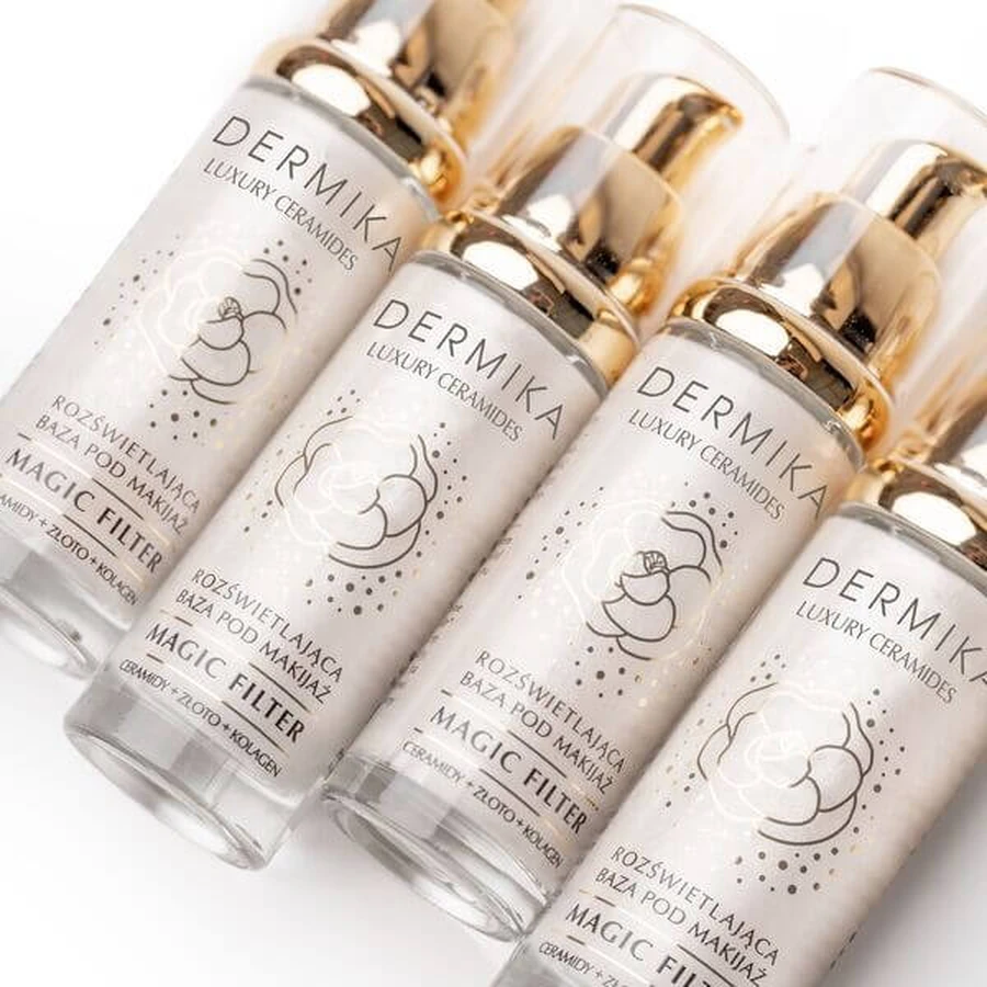 Dermika Luxury Ceramides, illuminating makeup base, 30 ml