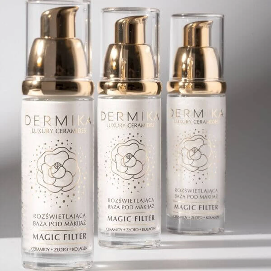 Dermika Luxury Ceramides, illuminating makeup base, 30 ml