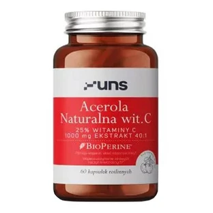 Uns Acerola Natural vit.C + Bioperine, capsules, 60 pcs.