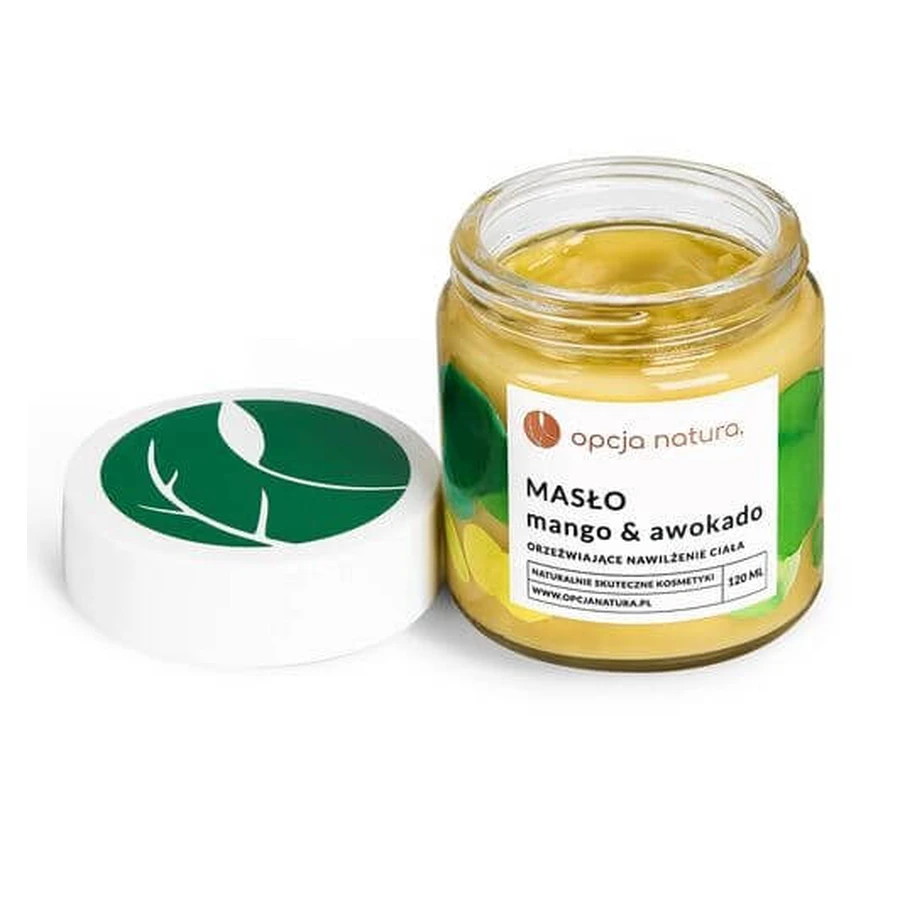Natura Option, body butter, Mango &amp; Avocado, 120 ml