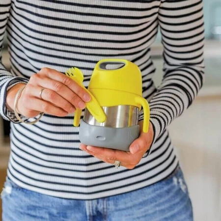 B.BOX, Thermoskanne für Suppe und Mittagessen für Kinder, Lemon Sherbet, 335ml