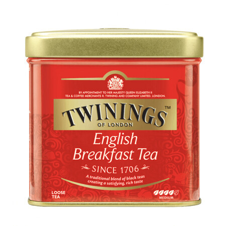 Thé noir English Breakfast, 100 g, Twinings