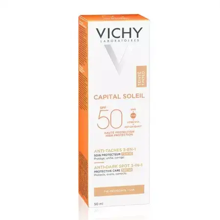 Vichy Capital Soleil Anti-Pigmentatie Kleurcrème met SPF 50+, 50 ml