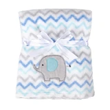 Babymatex, RICCO blanket with embroidery 75x100 cm, elephant, 1 pc.