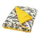 Babymatex Velvet, cotton satin blanket, 75 cm x 100 cm, peacock feather, 1 pc.