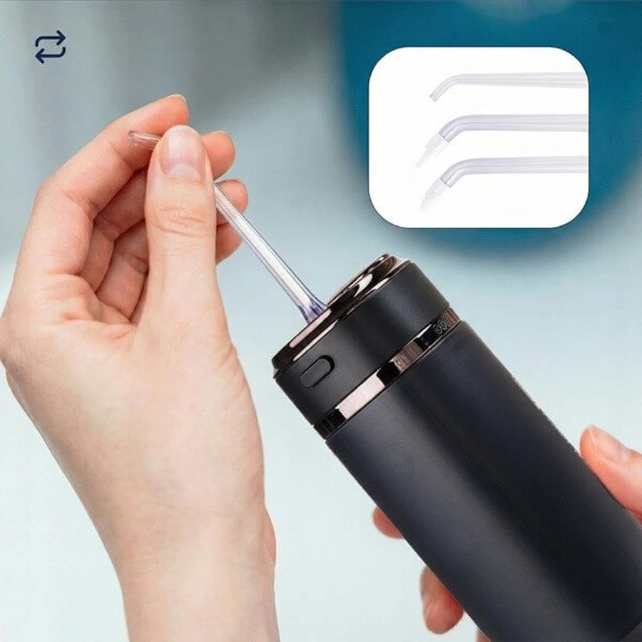 Zent Stream+, irrigador dental sin cable, negro, 1 ud.