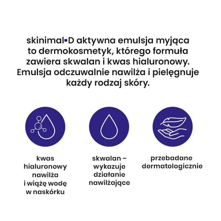 Skinimal D, aktywna emulsja myjąca, 200 ml: ceny i cechy