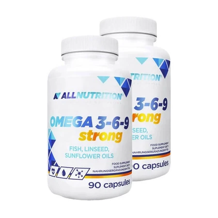 Set van 2 x Allnutrition Omega 3-6-9 Sterk, capsules, 90 stuks.