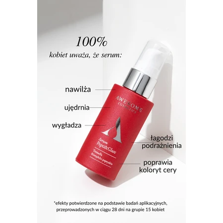 Awesome Cosmetics Pepti &amp; Glare, siero viso ai peptidi, 30 ml