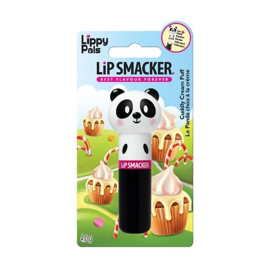 Lip Smacker Lippy Pals Knuffelcrème Puff Panda, lipgloss, 4 g