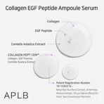 APLB Collagen EGF Peptide Ampoule, sérum raffermissant pour le visage à base de collagène et de peptides EGF, 40 ml