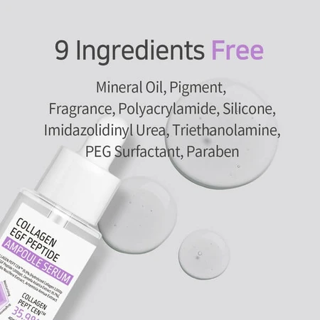 APLB Collagen EGF Peptide Ampoule, sérum raffermissant pour le visage à base de collagène et de peptides EGF, 40 ml