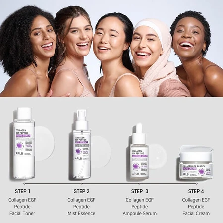 APLB Collagen EGF Peptide Ampoule, sérum raffermissant pour le visage à base de collagène et de peptides EGF, 40 ml