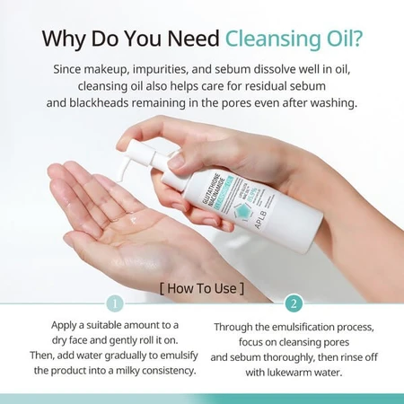 APLB Glutathione Niacinamide Cleansing Oil, Reinigungsöl für das Gesicht, 105 ml