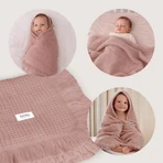 Lionelo Muslin Blanket, infant muslin blanket, Dusty Pink, 1 pc.