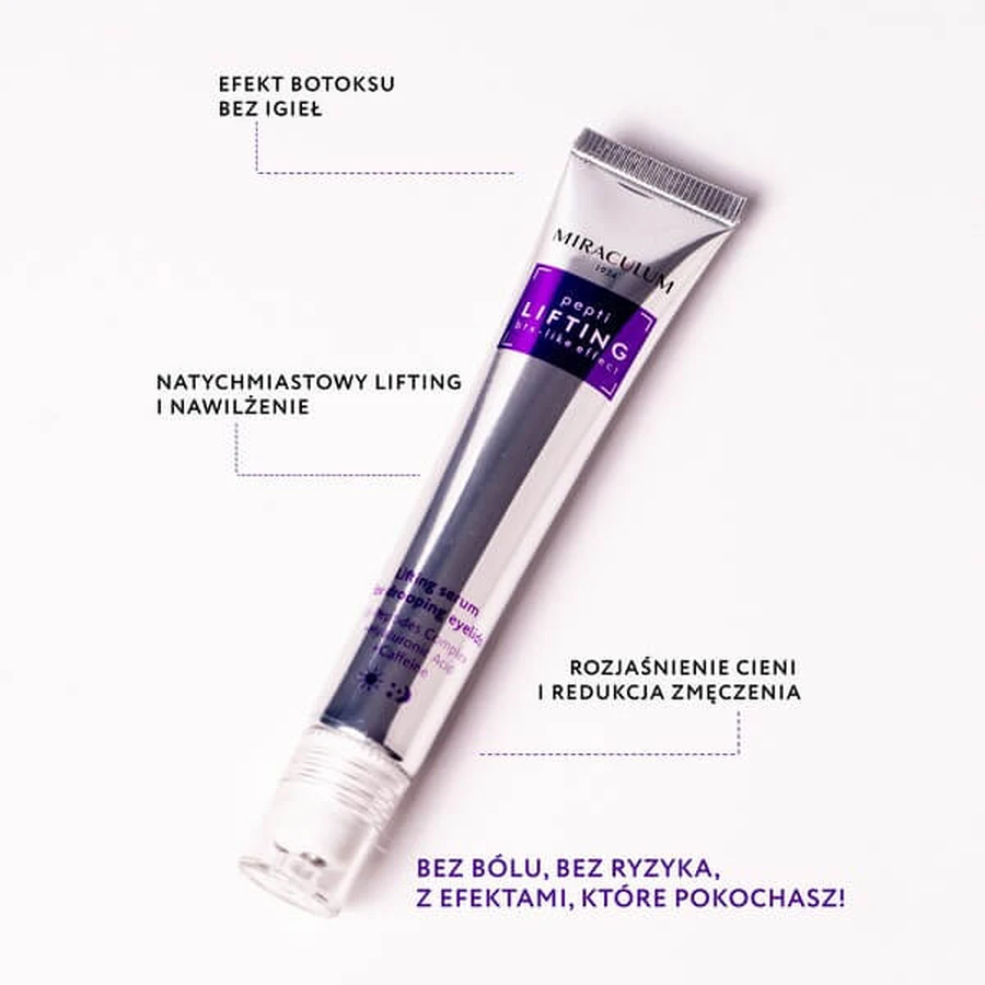 Miraculum Pepti Lifting, serum voor hangende oogleden, 20 ml