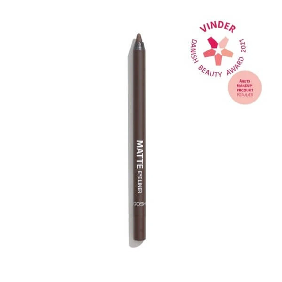 Gosh Matte Eye Liner, matowa kredka do oczu, wodoodporna, 014 Chocolate Brown, 1,2 g: ceny i cechy