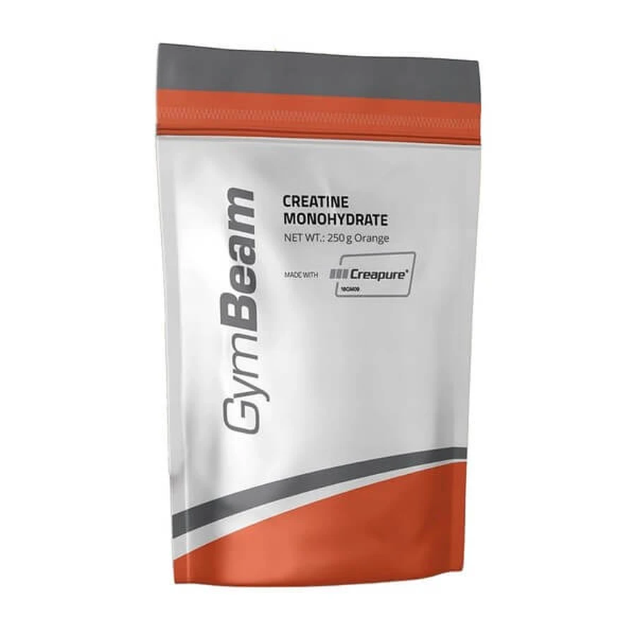 GymBeam Creapure Kreatin-Monohydrat, Pulver, Orangengeschmack, 250 g